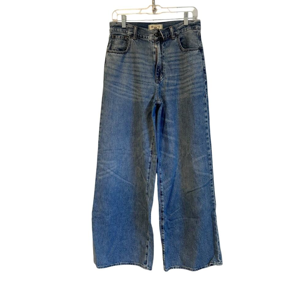 Madewell Women's Curvy Super Wide-Leg Jeans Billings Wash Airy Denim Size 28 NWT - Picture 9 of 10